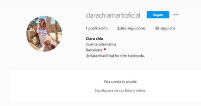Clara Chia Marti puso sus redes sociales en privado luego de que se filtrara que ella sería la nueva novia de Gerard Piqué.