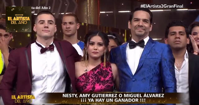 Nesty, Amy Gutiérrez y Miguel Álvarez fueron los finalistas.