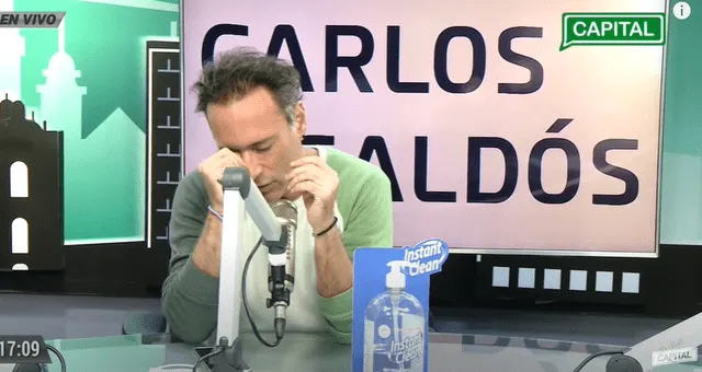 Carlos Galdós revela que un familiar suyo murió por coronavirus. Foto: captura Radio Capital.