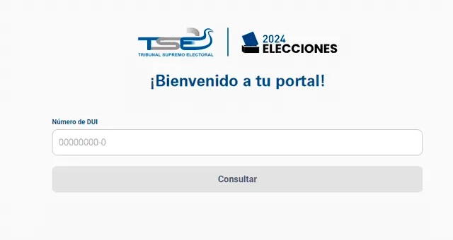 Portal implementado por el TSE para conocer el local de votación. Foto: TSE   
