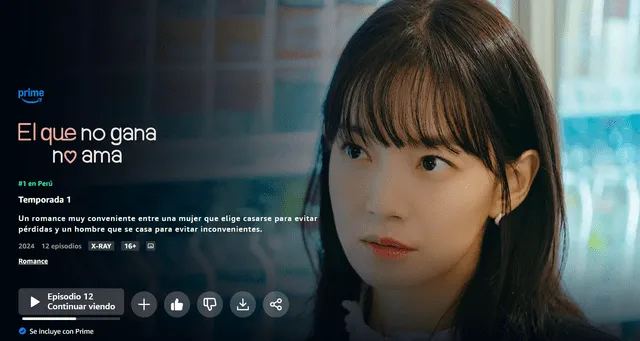  'El que no gana no ama' disponible en Prime Video. Foto: captura Prime Video   