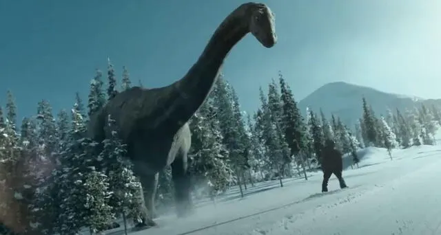 Apatosaurio en "Jurassic world". Foto: Universal Pictures