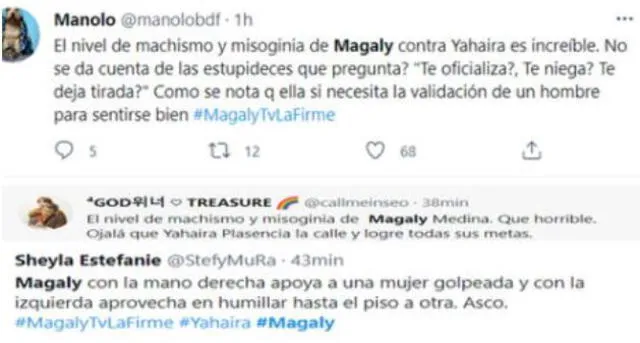 Usuarios criticaron a Magaly tras su entrevista a Yahaira.