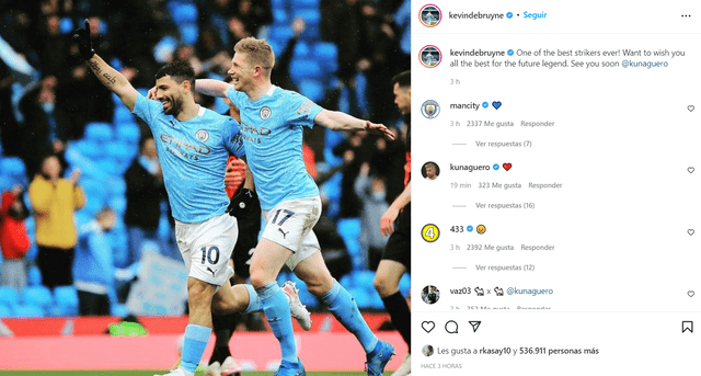 Los mensajes de apoyo a Sergio Aguero tras anunciar su retiro. Foto: captura Instagram