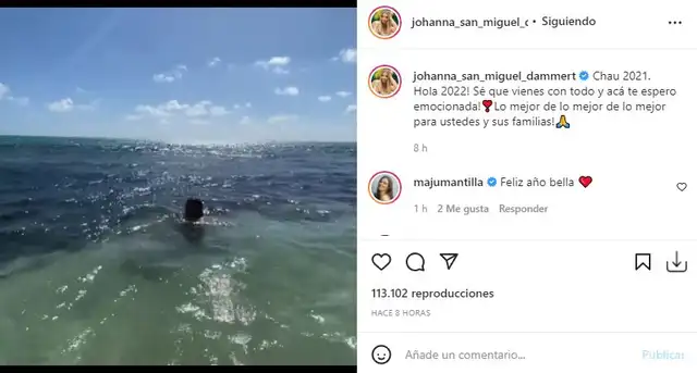 Así celebraron los famosos el Año Nuevo 2022. Foto: Instagram