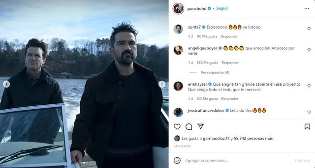 El actor mexicano de 38 años compartió la noticia con su fans por Instagram. Foto: @ponchohd
