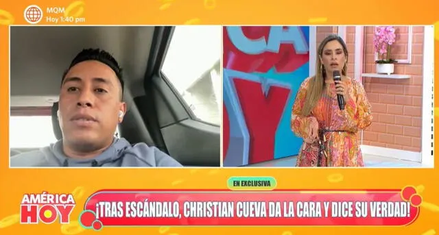  Christian Cueva en 'América hoy'. Foto: Captura América TV 