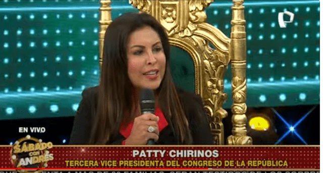 Patricia Chirinos. Foto: captura Youtube   