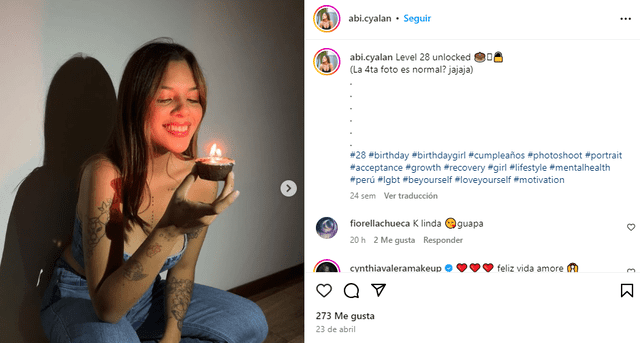 Abril Cárdenas es una persona muy activa en redes sociales. Foto: Abril Cardemas/Instagram   