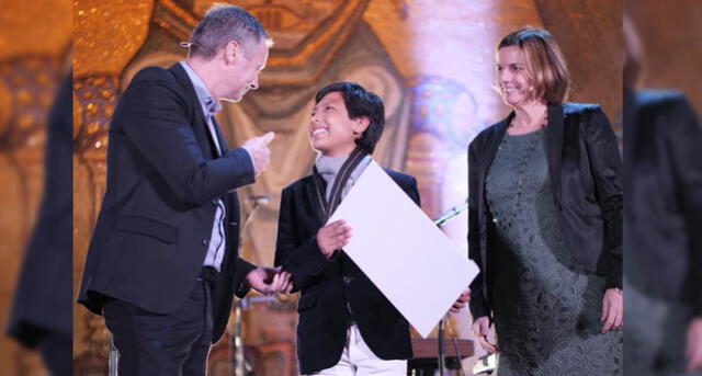 Niño orgullo de Arequipa fue premiado este martes en Suecia 