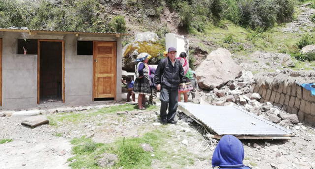 Cusco: Roca de dos toneladas cayó sobre institución inicial en Calca