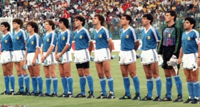 Néstor Lorenzo jugó la final del Mundial Italia 90' con Maradona. Foto: difusión