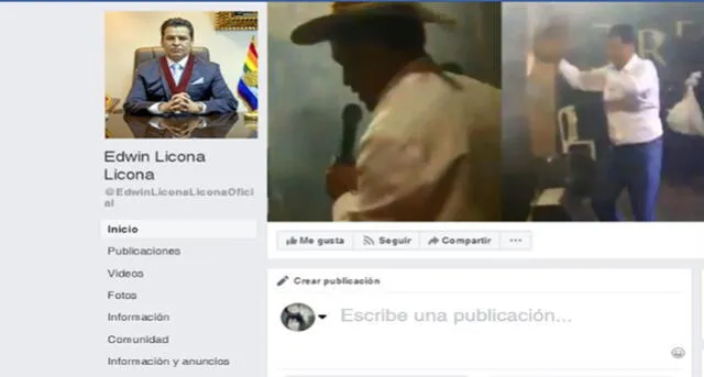 Cusco: Hackean cuenta de Facebook de gobernador regional Edwin Licona