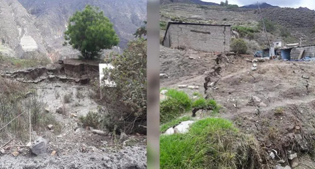 Moquegua: comunidad de Amata se hunde por falla geológica y lluvias [FOTOS]