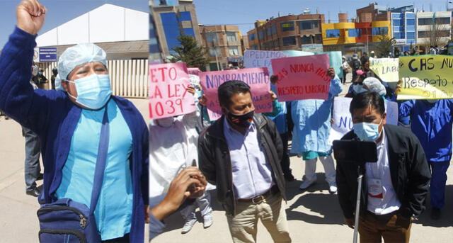 Trabajadores y congresistas protestaron contra presidente Vizcarra. Foto: Juan Carlos Cisneros.
