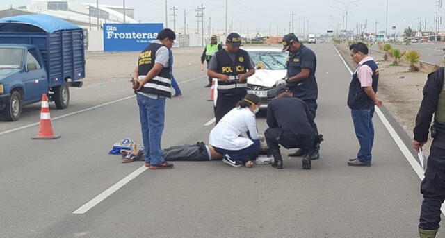 Hombre muere atropellado luego de ser pepeado en Tacna [FOTOS y VIDEOS]