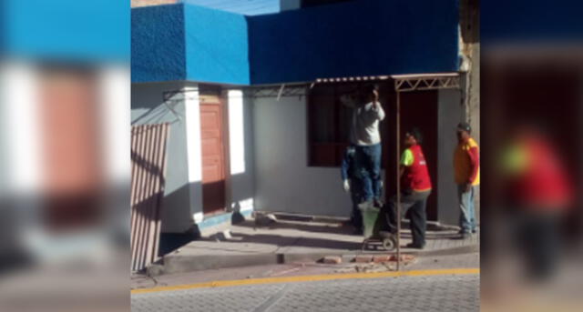 Facebook: Retiran cochera que estaba soldada en la vía pública en Arequipa [FOTOS]