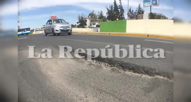 Arequipa: Intercambio que costó S/ 29 millones se hunde a pocos meses de inaugurado [VIDEO] 