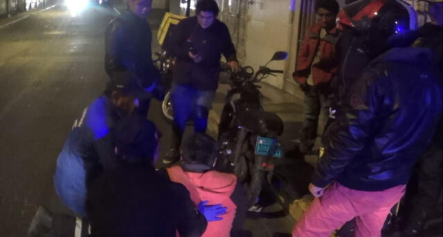 Arequipa: Motociclista se accidenta por evitar atropellar a un perro [FOTOS]