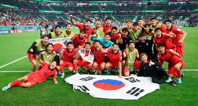 Corea del Sur llegó a octavos de final del Mundial Qatar 2022. Foto: Twitter/The KFA   