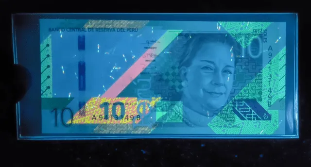  Así se debe ver el anverso del billete de S/10. Foto: captura de pantalla/Numismática Inca/YouTube   