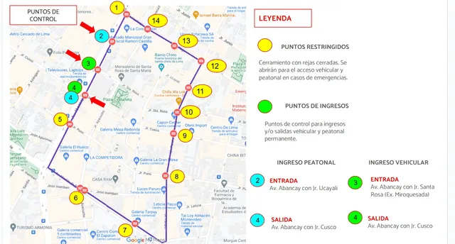 Accesos bloqueados en Mesa Redonda