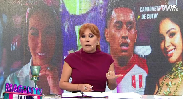 Magaly Medina siempre estuvo segura de que entre Christian Cueva y Pamela Franco había una relación amorosa. Foto: ATV.   