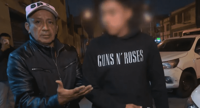 'Puchito' y su hijo tras ser brutalmente agredidos por serenos y fiscalizadores en Gamarra. Captura ATV 'Puchito' y su hijo tras ser brutalmente agredidos por serenos y fiscalizadores en Gamarra. Captura ATV