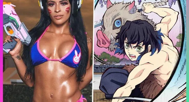 Zelina Vega hace Cosplay de Kimetsu No Yaiba y conquista Instagram | Foto: Composición Lol | Instagram de Zelina Vega