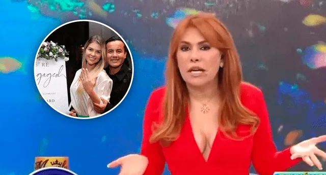 Magaly Medina señaló la fecha en la que se casaría Brunella Horna. Foto: composición LR/captura de ATV/Brunella Horna/Instagram