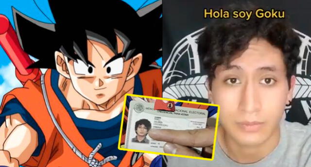 Joven se hace viral al demostrar que sus padre le pusieron Goku, protagonista de "Dragon Ball". Foto: composición LR/Toei Animation/Goku Pérez