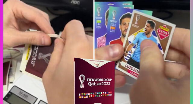 En TikTok, se mostró un truco para el Álbum Qatar 2022 | Foto: Captura de TikTok