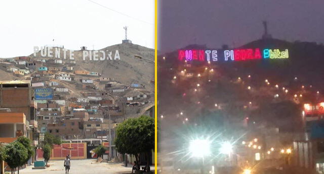 Usuarios emocionados por la instalación de un curioso cartel en el dstrito de Puente Piedra