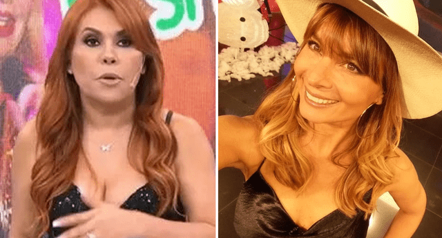 Magaly Medina criticó el OnlyFans de Olenka Zimmermann por falta de contenido novedoso. Foto: composición LR / captura: ATV / Instagram: @olenkazimmermann