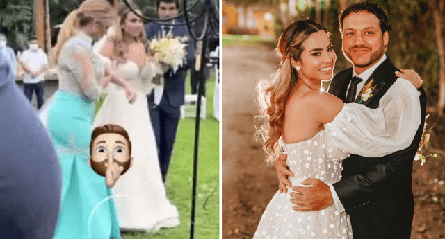 Gisela Valcárcel dejó a su hija en el altar pero sorprendió a más de uno con singular vestido. Foto: composición LR / Instagram: @rodgonzalezl, @lapozo