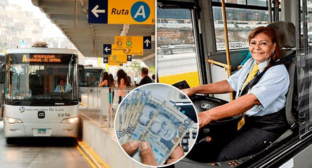 Conductores del Metropolitano ganan 14 sueldos al año | Foto: composición LR/archivo GLR/Metropolitano