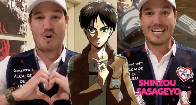 George Forsyth se hizo viral en redes por hacer referencias al anime. Foto: composición LOL/captura Twitter