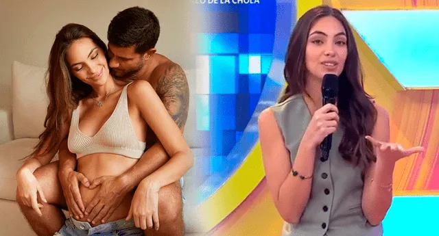 Natalie Vértiz habla del embarazo de Ale Venturo. | Foto: composición LR/Natalie Vértiz/Instagram/captura de América TV