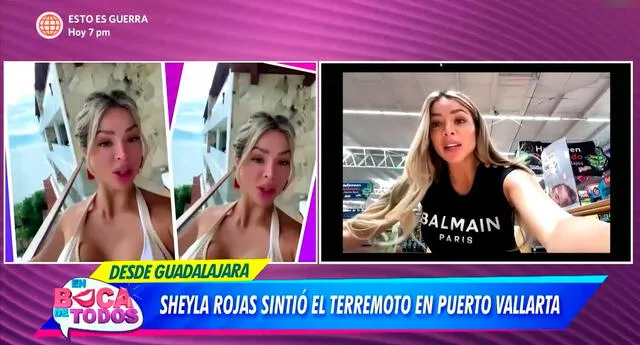 Sheyla Rojas se pronunció tras terremoto sufrido en México: “No estaba preparada”