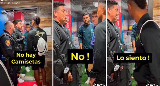 TikTok: Futbolista jamaiquino pidió una camiseta de Argentina, pero se fue con las manos vacías