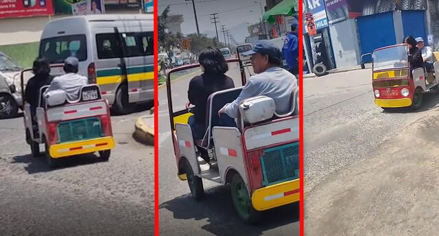 Joven peruana trasforma tu mototaxi en un curioso vehículo convertible y es la sensación en redes