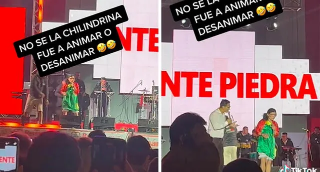 “Chilindrina huachana” genera incómodo momento en un concierto por cierre de campaña