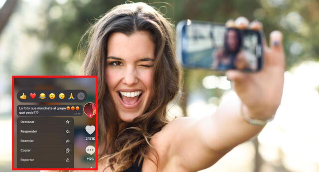 Tiktok viral: joven envía nudes a grupo familiar por error y selecciona "eliminar solo para mí"