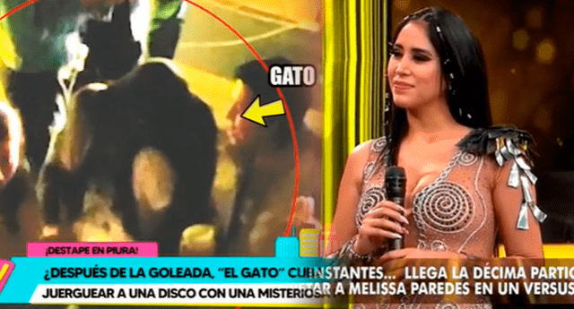 Melissa Paredes habla sobre el ampay del 'Gato' Cuba. | Foto: composición LR/captura de América TV/Willax TV