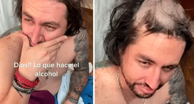 Este padre de familia se fue a dormir sin imaginar que despertaría con trágico corte de cabello. Foto: composición LOL/ TikTok: Sus Gutiérrez