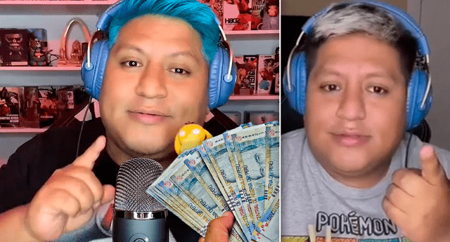 Tiktoker habla sobre la cuantiosa suma de dinero que ganó durante una transmisión en vivo. | Foto: composición LR/TikTok/@osito.peru/archivo GLR