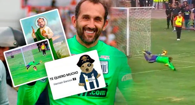 Hernán Barcos fue el arquero de Alianza Lima y estallaron los memes en redes sociales