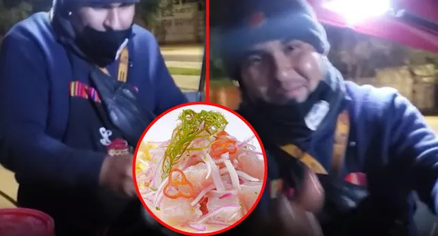 Emprendedor peruano vende ceviche en la madrugada y se hace viral en redes sociales