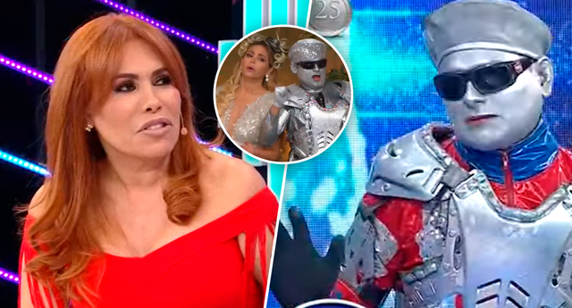 Magaly Medina se reencontró con Robotín en el set de su programa. | Foto: composición LR/captura de ATV/América TV