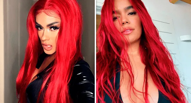 Shirley Arica impactó a sus seguidores de Instagram con disfraz de Karol G en Halloween. Foto: composición LOL/ Instagram: @shirleyarica27, @karolg